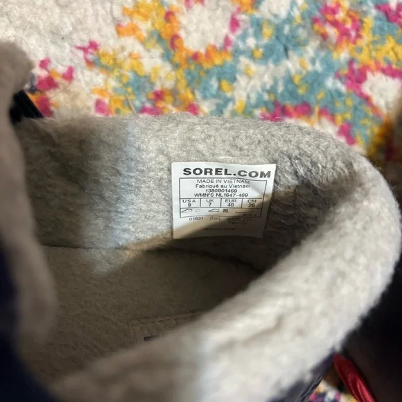 Sorel Women's Navy and White Mules - Picture 5 of 5